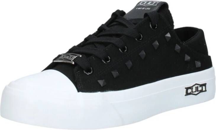 Cult Hoge Canvas Sneakers Placebo Sabot Black Dames