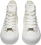 Cult Hoge Top Canvas Sneakers White Dames - Thumbnail 4