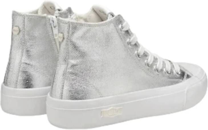 Cult Hoge Vegan Leren Sneakers Gray Dames