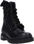 Cult Rock Lace-Up Leather Ankle Boots Black Dames - Thumbnail 4