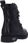 Cult Rock Lace-Up Leather Ankle Boots Black Dames - Thumbnail 8