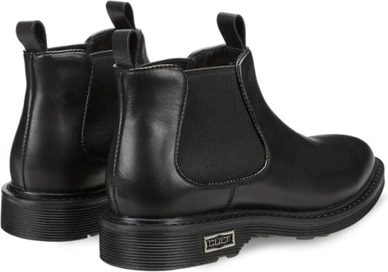 Cult Lage hak elastische enkellaarzen Black Dames