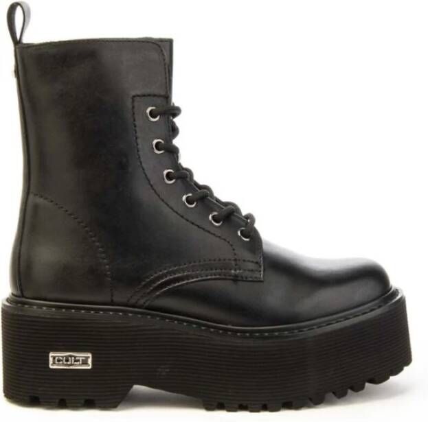 Cult Leren Mid-Top Damessneakers Black Dames