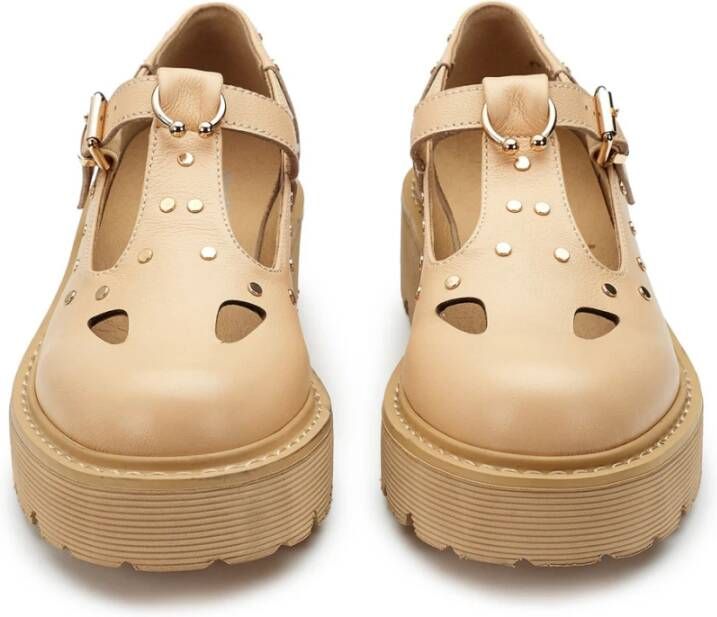 Cult Mary Jane Beige Platte Schoenen Beige Dames