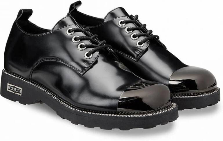 Cult Metalen Versterkte Derby Schoenen Black Dames