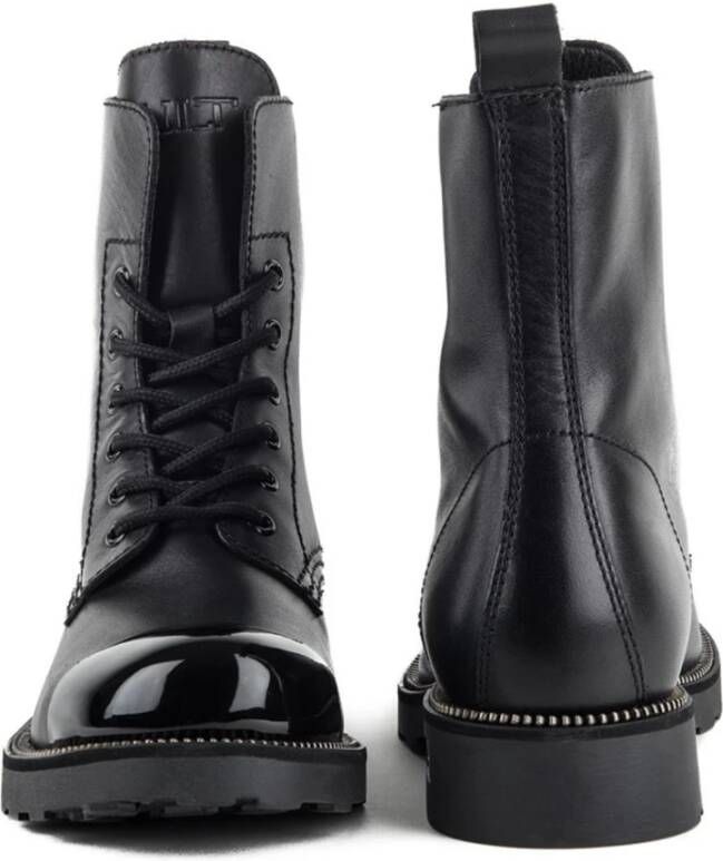 Cult Rock Lace-Up Boots Black Dames