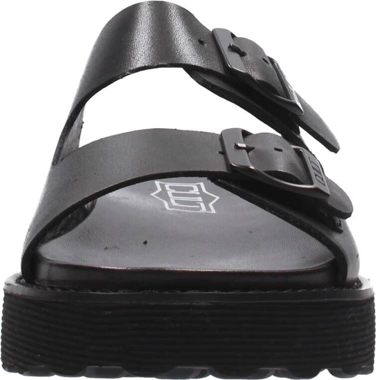 Cult Stijlvolle Slipper Sandalen met Gespen Black Heren