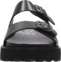 Cult Stijlvolle Slipper Sandalen met Gespen Black Heren - Thumbnail 4