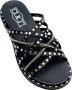 Cult Studded Cross Strap Sandals Black Dames - Thumbnail 5