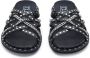 Cult Studded Cross Strap Sandals Black Dames - Thumbnail 2