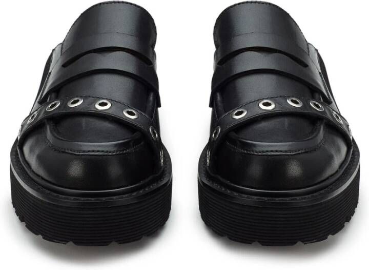 Cult Zwarte Hybride Design Mocassins Slash Black Dames