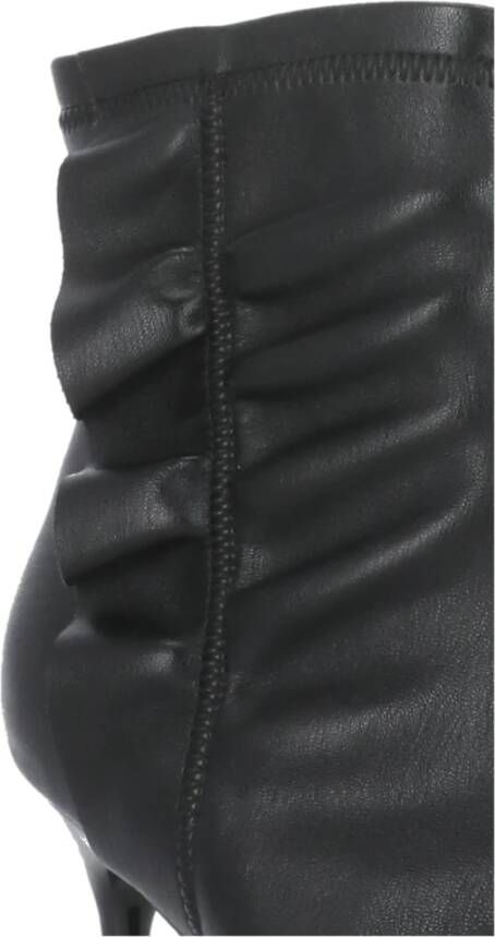 Cult Zwarte Leren Laarzen met Ruchedetail Black Dames