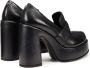 Cult Zwarte Leren Loafers Stijlvolle Damesschoenen Black Dames - Thumbnail 3