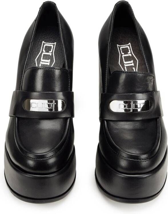 Cult Zwarte Leren Loafers Stijlvolle Damesschoenen Black Dames