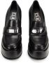 Cult Zwarte Leren Loafers Stijlvolle Damesschoenen Black Dames - Thumbnail 4