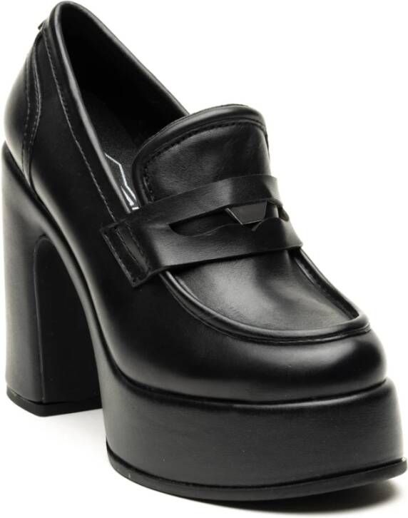 Cult Zwarte Mocassin Platte Schoenen Black Dames