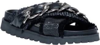 Cult Zwarte Platform Sandalen voor Vrouwen Black Dames