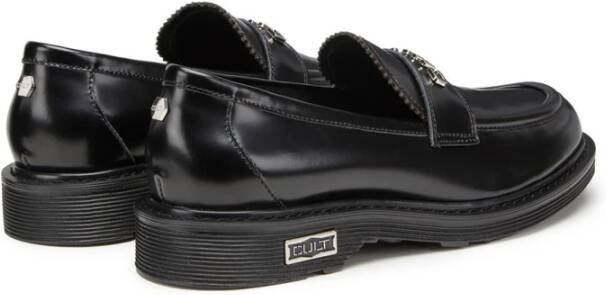 Cult Zwarte platte schoenen Elegante Moderne Stijl Black Dames