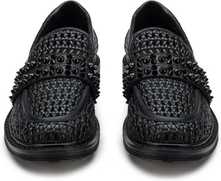 Cult Zwarte platte schoenen met studs Black Dames