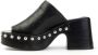 Curiosite Studded Heeled Mules Black Dames - Thumbnail 4