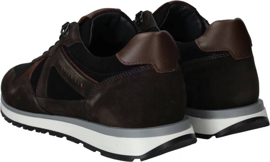 Cycleur de Luxe Bruin Zwart Suède Sneaker Heren Brown Heren