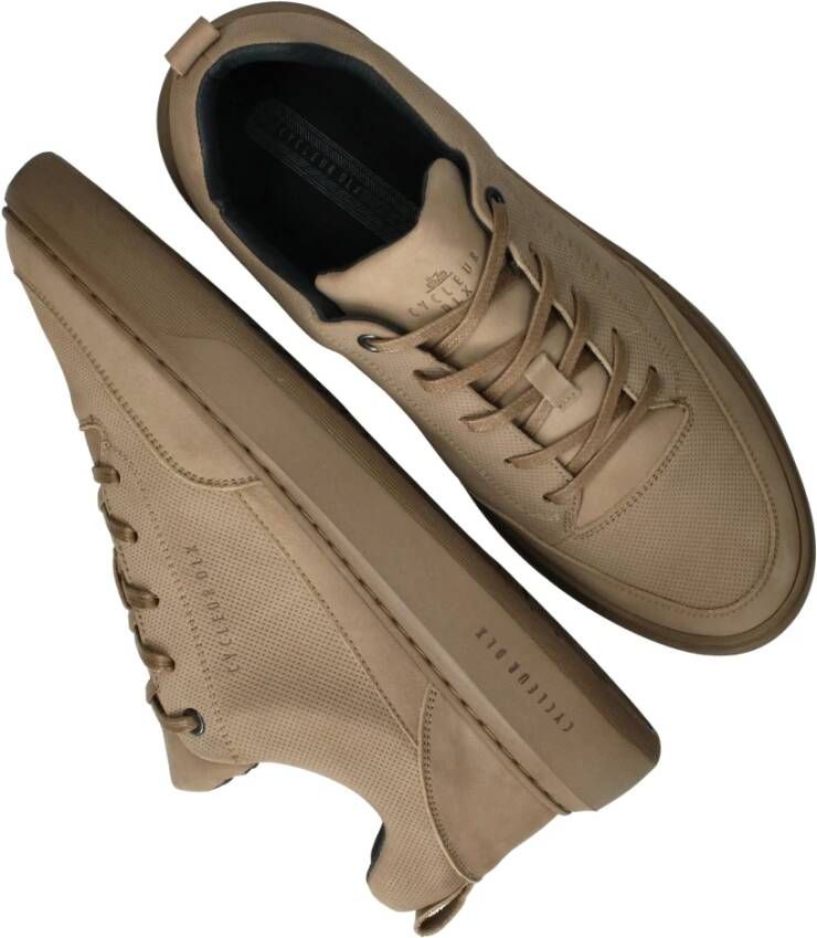 Cycleur de Luxe Leren Sneaker Buzz Beige Heren