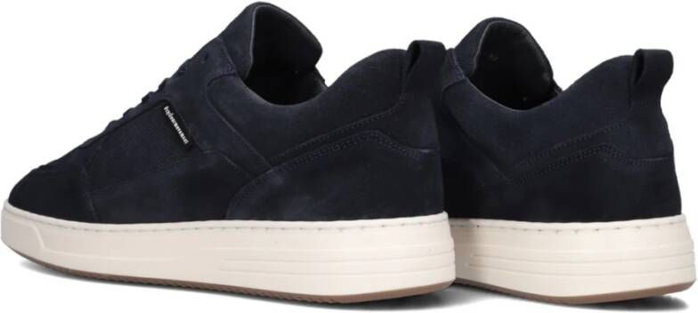 Cycleur de Luxe Navy Suède Lage Sneaker Blue Heren