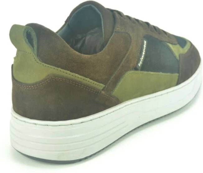 Cycleur de Luxe Stijlvolle Sneaker in Bruin en Khaki Brown Heren