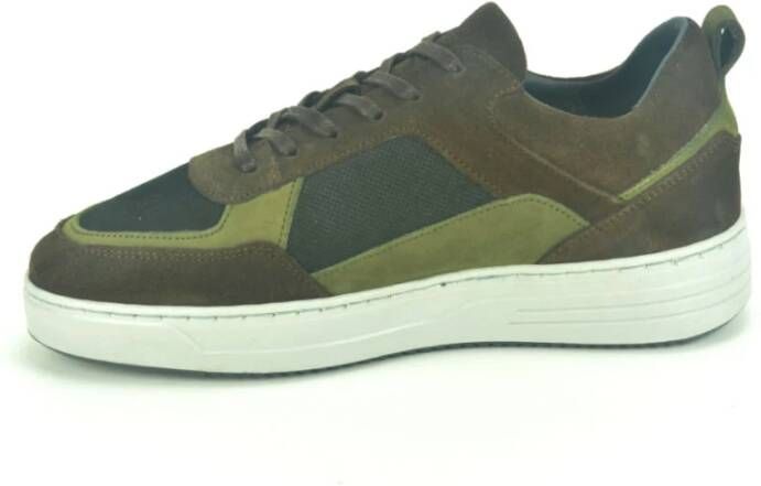 Cycleur de Luxe Stijlvolle Sneaker in Bruin en Khaki Brown Heren