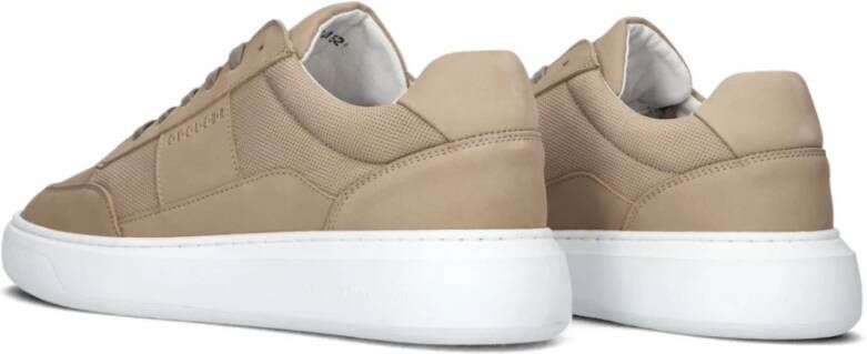 Cycleur de Luxe Taupe Nubuck Lage Sneakers Beige Heren