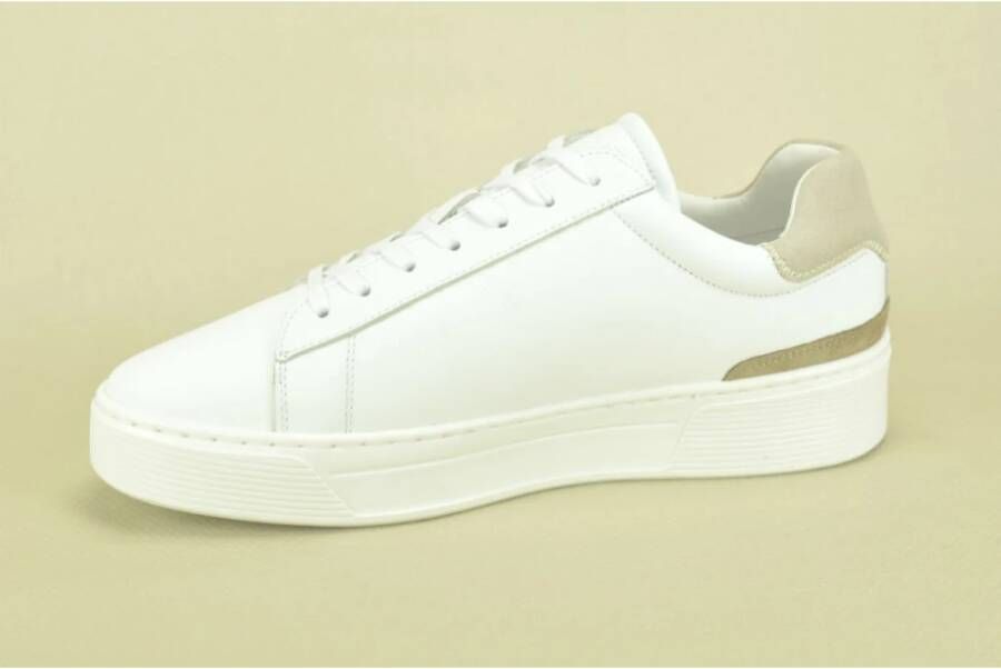 Cycleur de Luxe Taupe Stijlvolle Sneaker White Heren