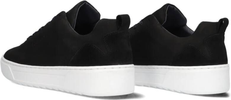 Cycleur de Luxe Zwarte Nubuck Lage Sneaker Pokes Black Heren