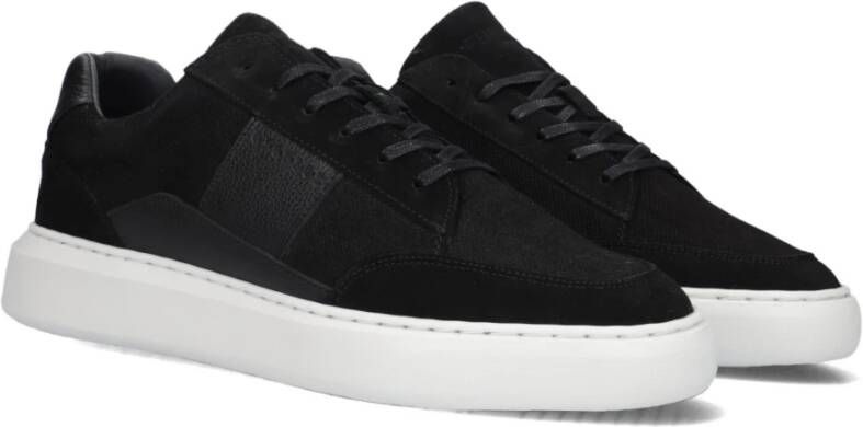 Cycleur de Luxe Zwarte Suède Lage Sneakers Black Heren