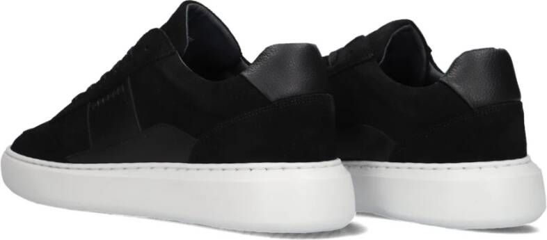 Cycleur de Luxe Zwarte Suède Lage Sneakers Black Heren