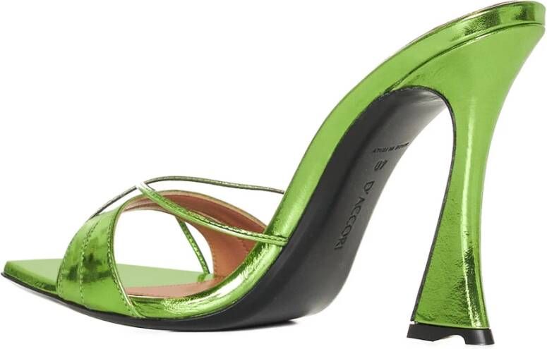 D'Accori Stijlvolle Sandalen in Wit Blauw Green Dames