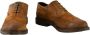 Daniele Alessandrini Grijze Leren Schoenen Rubberen Zool Brown Heren - Thumbnail 2