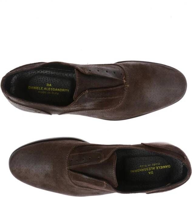 Daniele Alessandrini Slip On Bruine Francesina Schoen Brown Heren