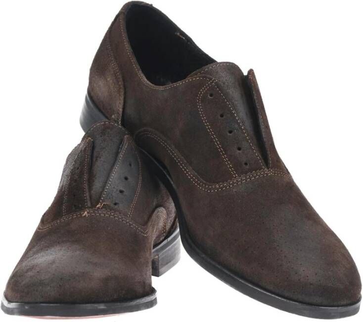 Daniele Alessandrini Slip On Bruine Francesina Schoen Brown Heren