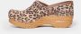 Dansko Beige Animal Print Instap Schoenen Brown Dames - Thumbnail 3