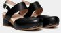 Dansko Stijlvolle Zwarte Leren Sandalen Black Dames - Thumbnail 2