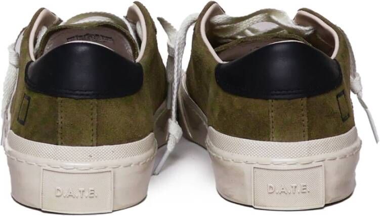 D.a.t.e. Army Green Suède Veterschoenen Green Heren