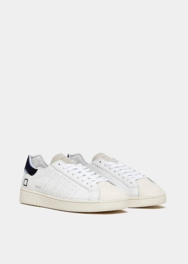 D.a.t.e. Base Calf Blauwe Sneakers White Heren