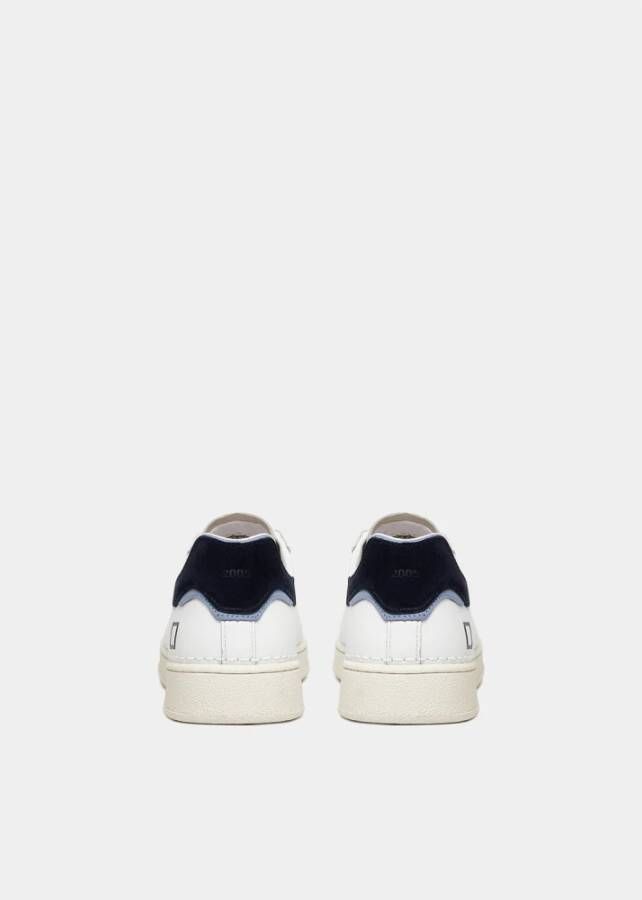 D.a.t.e. Base Calf Blauwe Sneakers White Heren