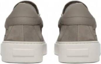 D.a.t.e. Beige Lage Sneakers met Groene Hiel Beige Heren