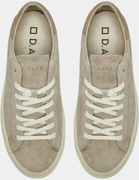 D.a.t.e. Beige Leren Sneakers Sonica Beige Heren