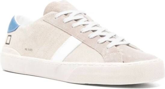 D.a.t.e. Beige Sneakers Geribbeld Paneelontwerp Beige Heren