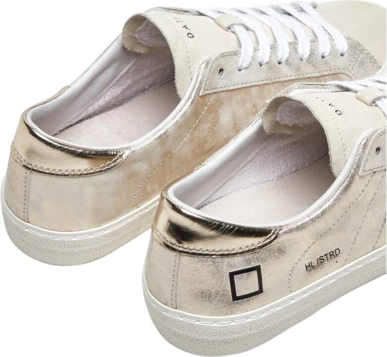 D.a.t.e. Beige Leren Sneakers Multicolor Dames