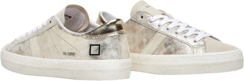 D.a.t.e. Beige Leren Sneakers Multicolor Dames