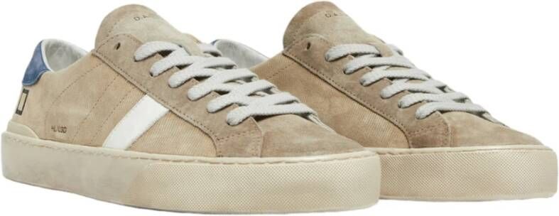 D.a.t.e. Beige Sneakers voor een Stijlvolle Look Beige Heren