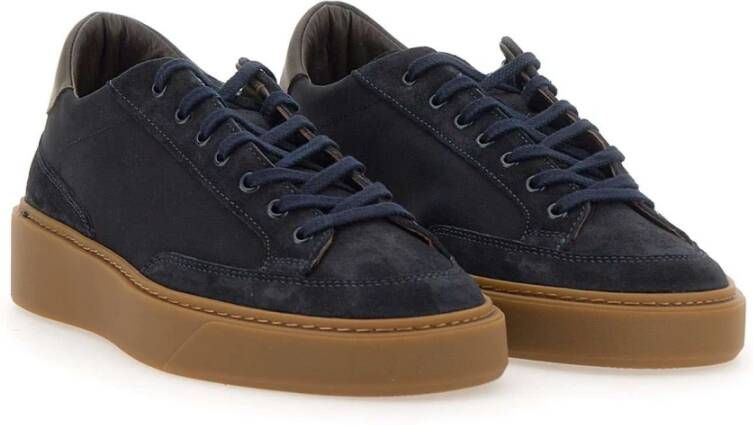 D.a.t.e. Blauwe Heren Sneakers Blue Heren